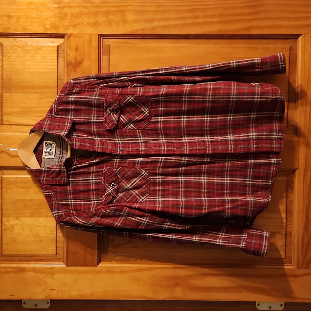 Mens long sleeve flannel shirt